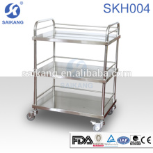 SKH007-3 Medizinische Instrument Edelstahl Pflege Behandlung Trolley Ausrüstung